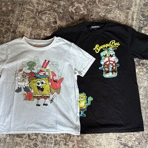 Nickelodeon SpongeBob Graphic Tees - Black and White